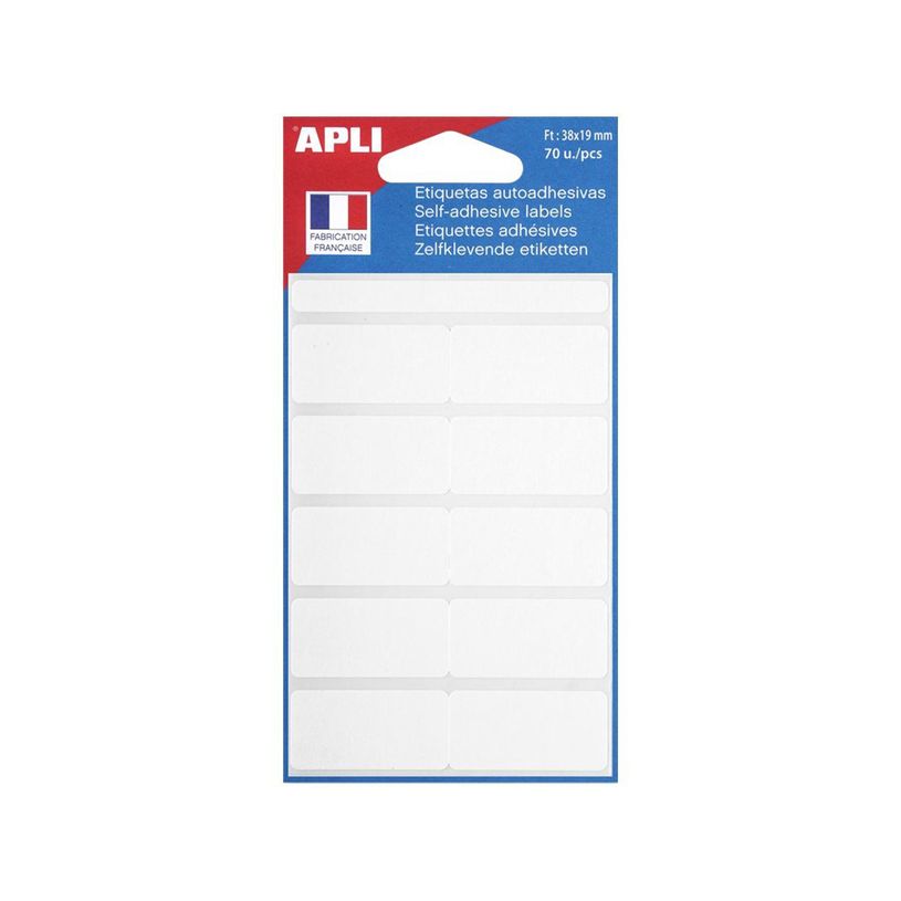 3270241119169-Apli Agipa - 70 Étiquettes adhésives blanches - 38 x 19 mm - réf 111916-P_405137311_2-0