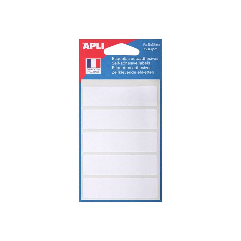 3270241119473-Apli Agipa - 35 étiquettes blanches adhésives - 20 x 75 mm - réf 111947-P_405137317_1-1