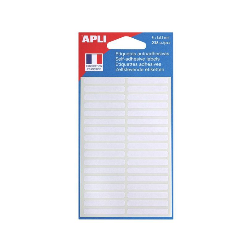3270241119558-Apli Agipa - 238 étiquettes blanches adhésives - 5 x 35 mm - réf 111955-P_405137318_2-0
