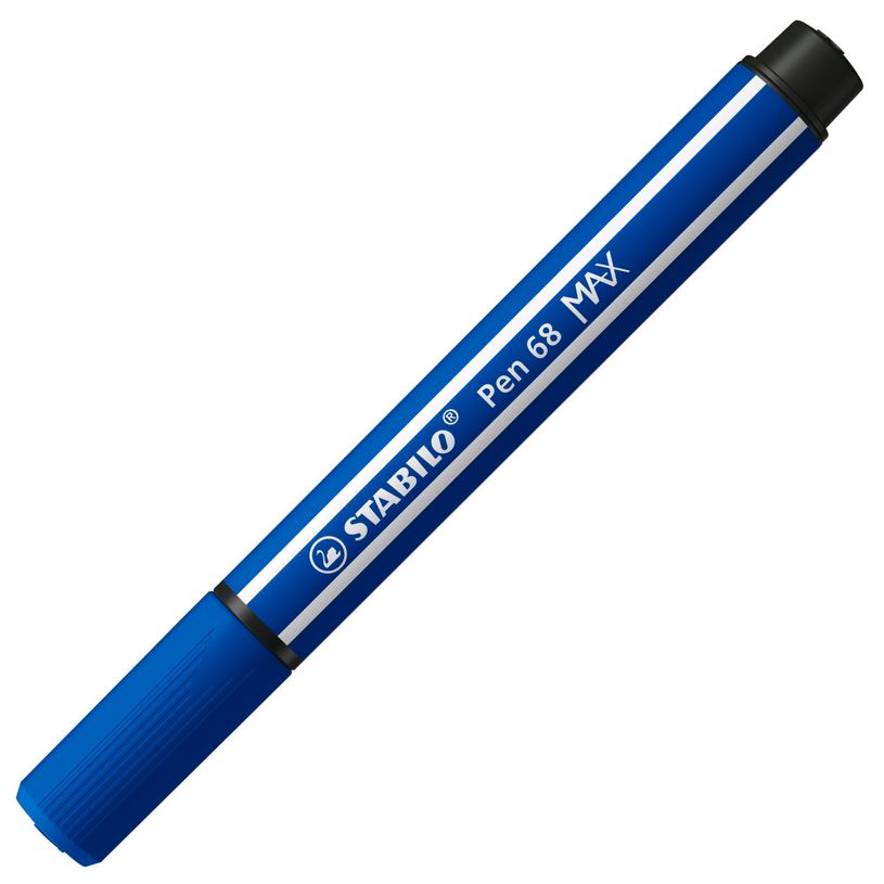 STABILO Feutre De Dessin Pointe Large Biseaut e Bleu Marine Pas 