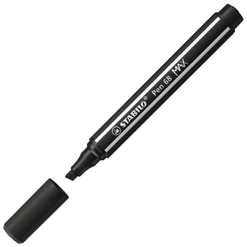 4006381569750-STABILO - Feutre de dessin pointe large biseautée - noir-P_405137360_2-1