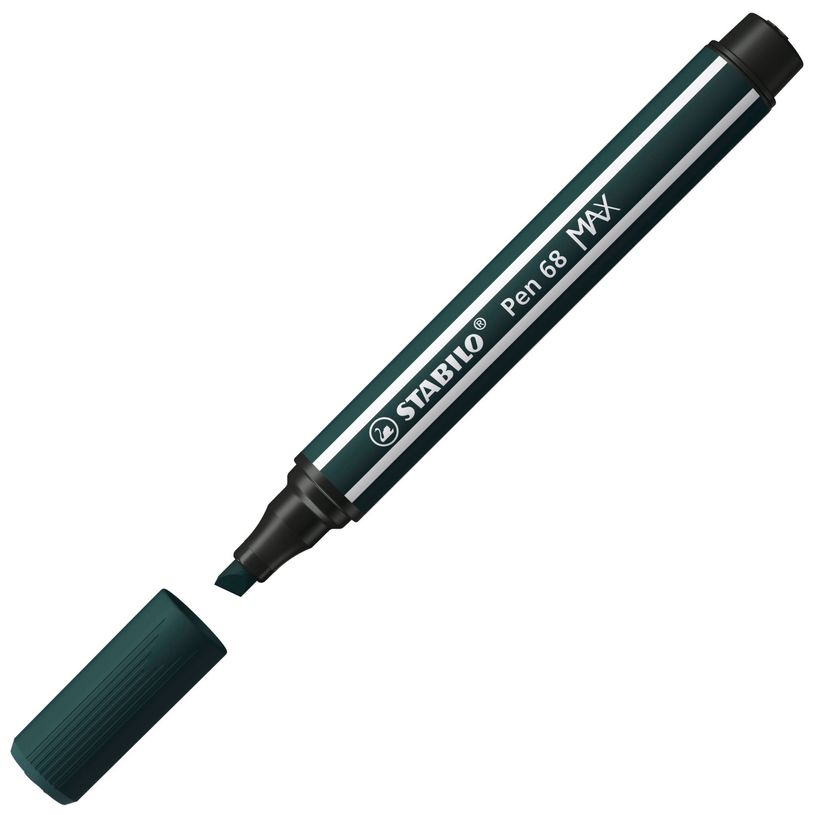 4006381569873-STABILO - Feutre de dessin pointe large biseautée - vert sapin-P_405137365_2-1