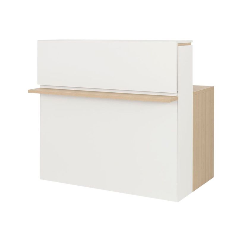 3483600771919-Banque d'accueil droite ZOOM - L120 cm - chêne structuré-P_405137378_2-0