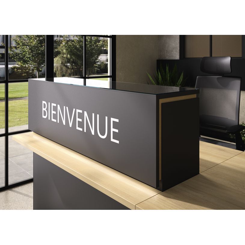 3483601171701-Banque d'accueil droite personnalisable ZOOM - L120 cm - chêne bocage-P_405137389_2-1