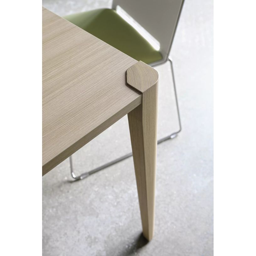 3483600872579-Bureau ABSOLU - 200x90 cm - Pieds bois - Chêne structuré-P_405137456_3-2