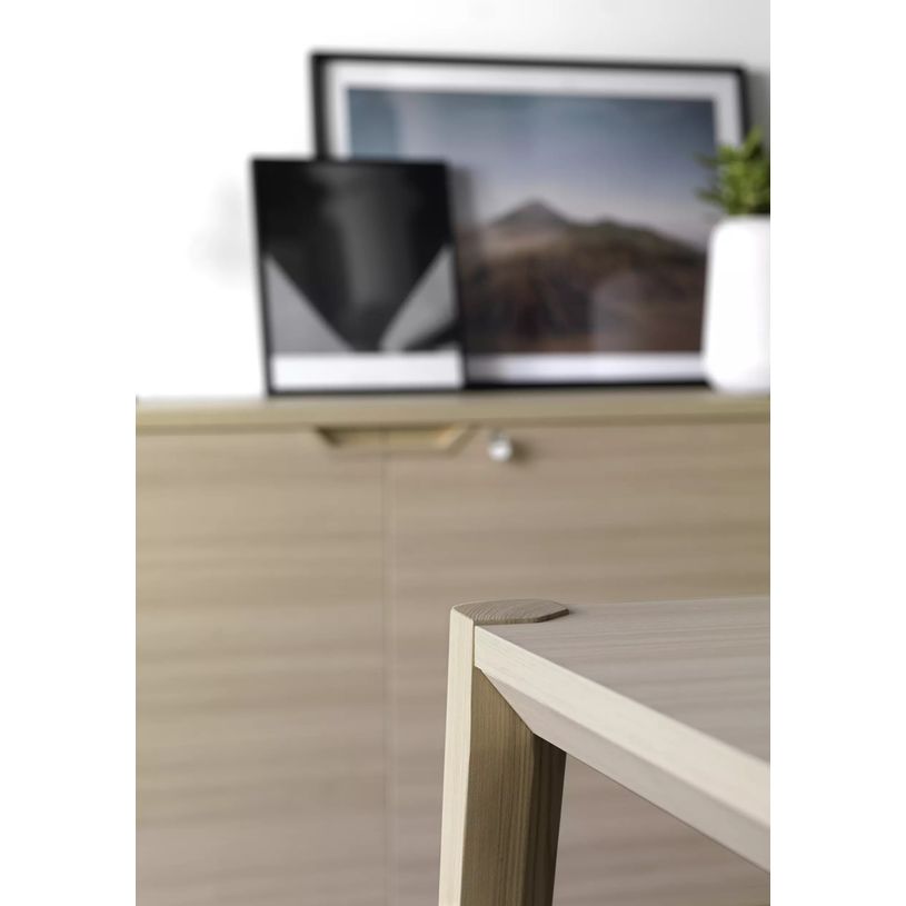 3483600872579-Bureau ABSOLU - 200x90 cm - Pieds bois - Chêne structuré-P_405137456_4-3