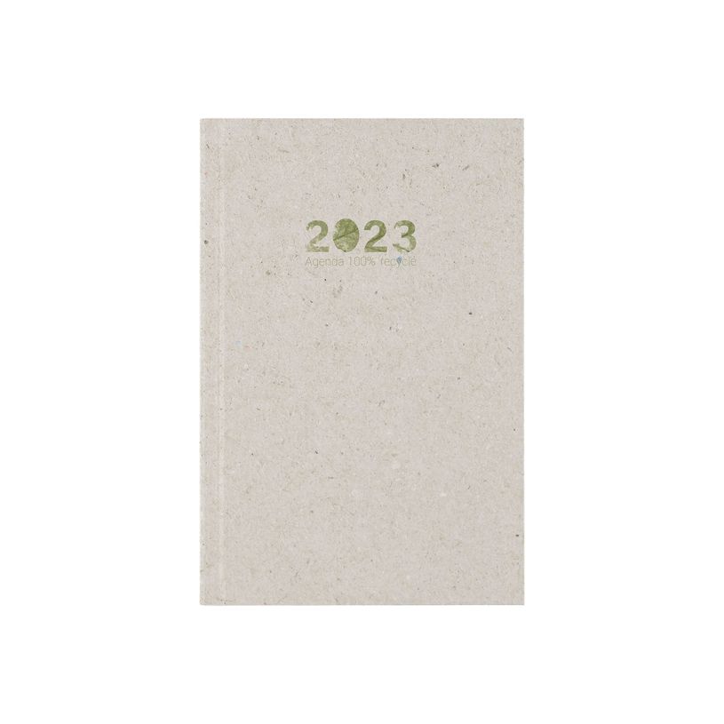 3664447132587-Oberthur - agenda semainier recyclé - 170 x 245 mm - beige-P_405137512_1-0