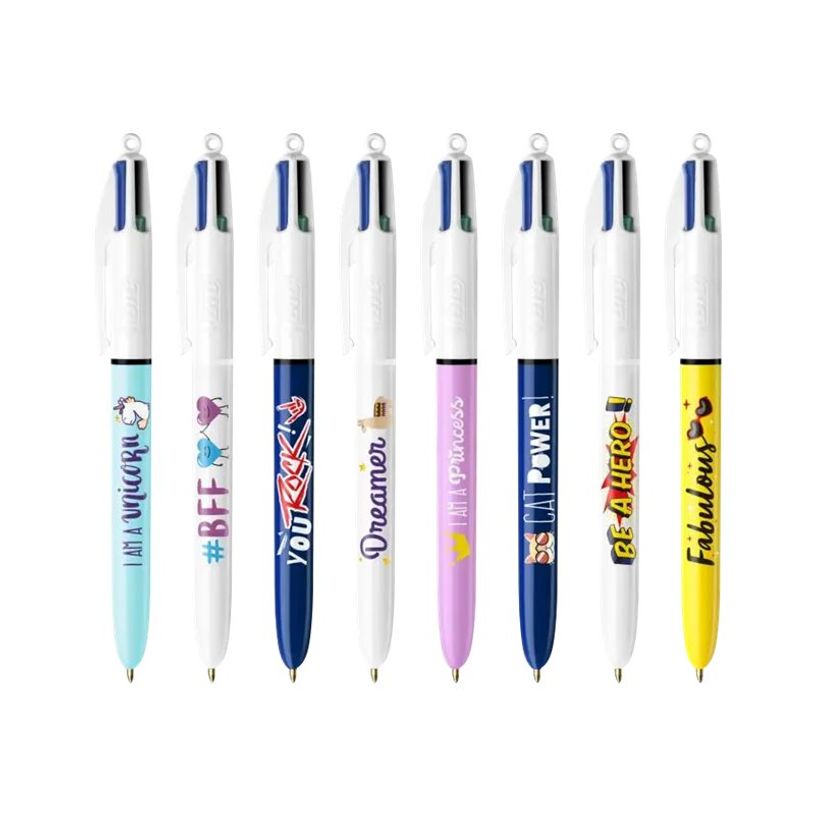 3086123593664-BIC 4 Couleurs Message Box - boîte en métal de 8 stylos-billes-P_405137550_1-0