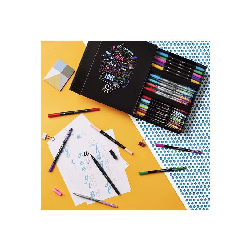 3086123632332-BIC - Coffret My Hand Lettering Set - 44 pièces (stylos feutres)-P_405137560_3-1