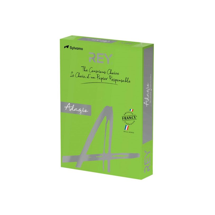 3368220089586-Rey Adagio - Papier couleur - A3 (297 x 420 mm) - 80 g/m² - Ramette de 500 feuilles - ver-P_405137790_1-0