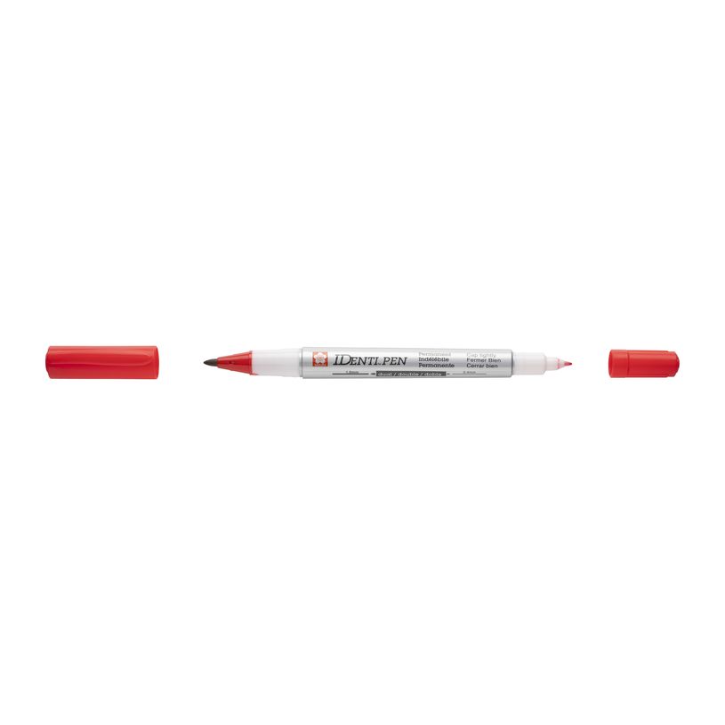 0084511362598-Sakura IDenti-Pen punta doble Rojo (XYKT19)--0