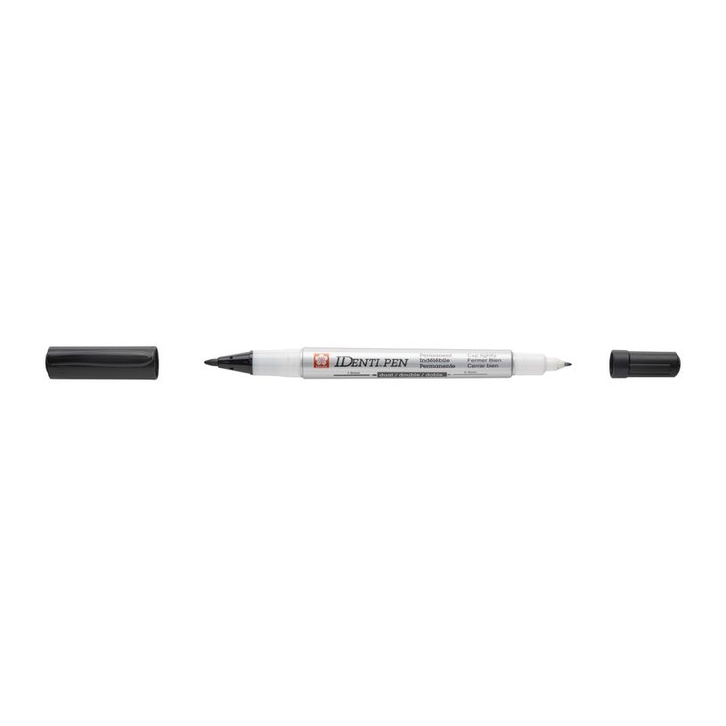 0084511362581-Sakura IDenti-Pen punta doble Negro (XYKT49)--0