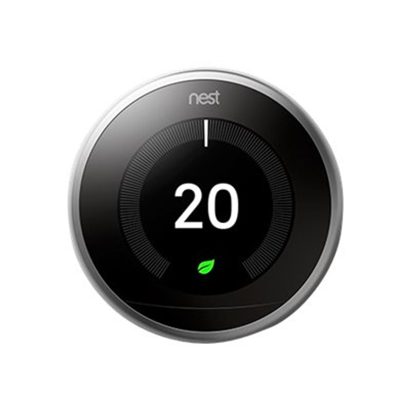 0813917021163-Nest Learning Thermostat 3rd generation - thermostat connecté - acier inoxydable-P_405138181_1-0