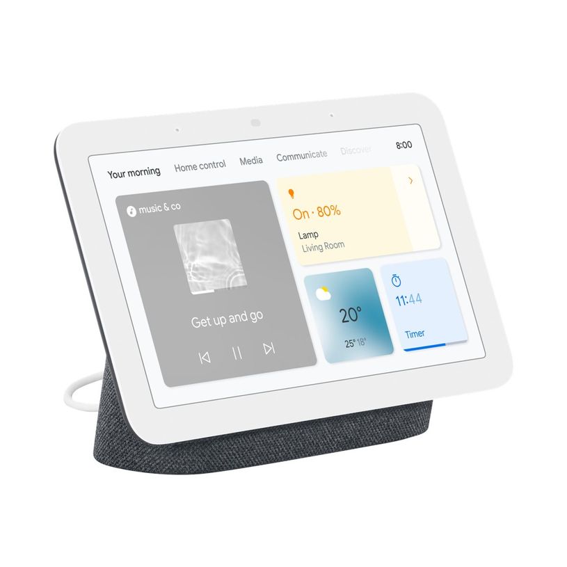 0193575023694-Google Nest Hub (2nd Gen) -  écran connecté avec assistant google - Wifi et bluetooth - -P_405138187_3-2