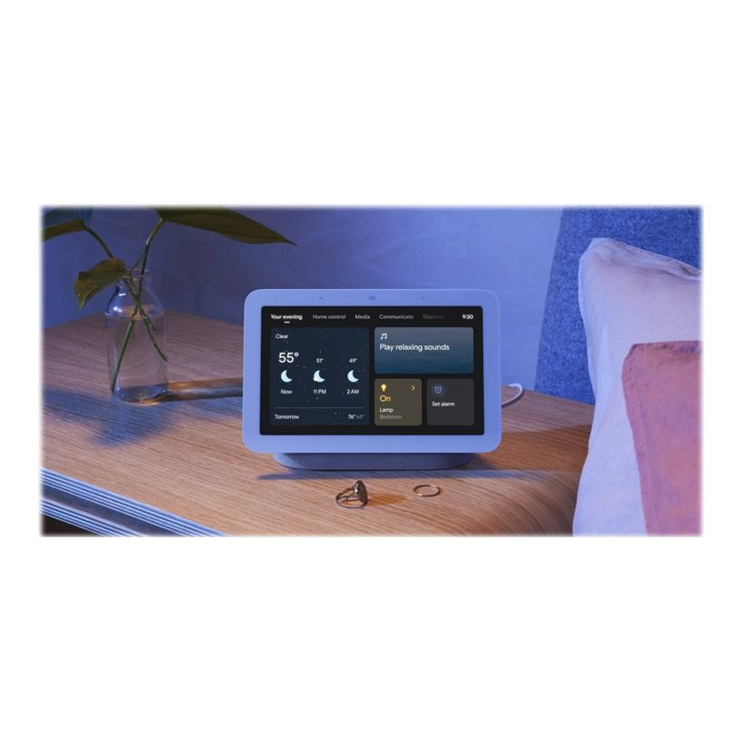 0193575023694-Google Nest Hub (2nd Gen) -  écran connecté avec assistant google - Wifi et bluetooth - -P_405138187_5-4