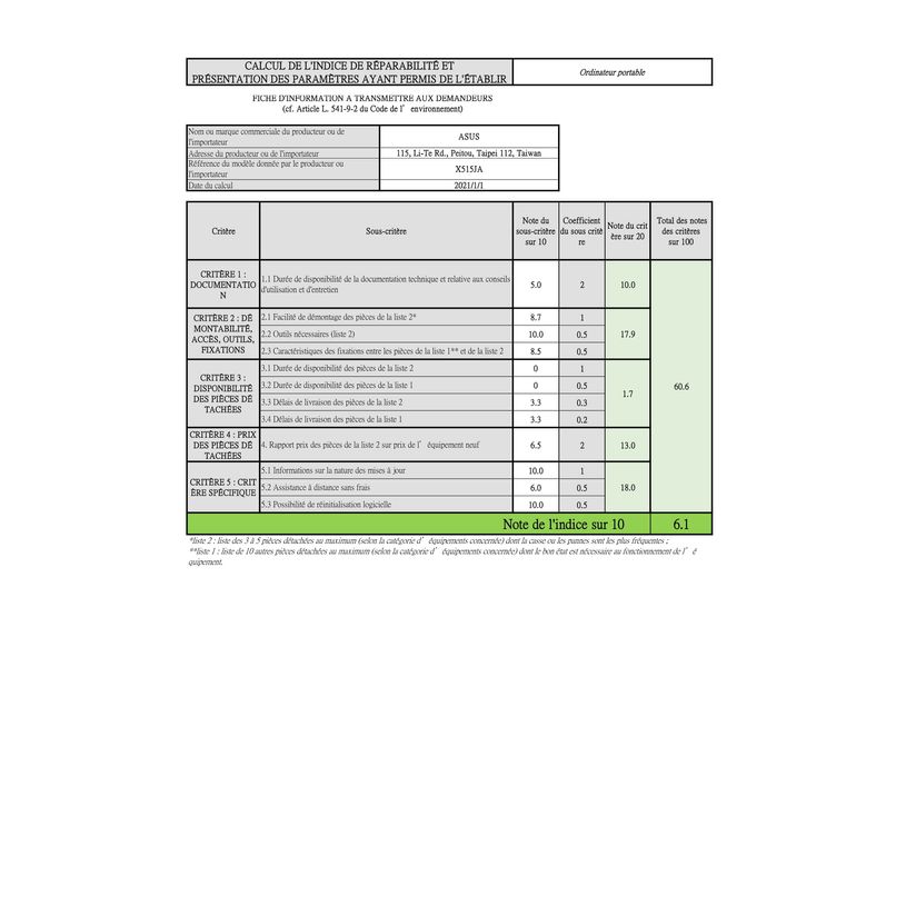 0404051385664-ASUS 15 X515JA-BQ2809W - Pc portable 15,6" - Core i7 1065G7 - 8 Go RAM - 512 Go SSD-P_405138566_9-6