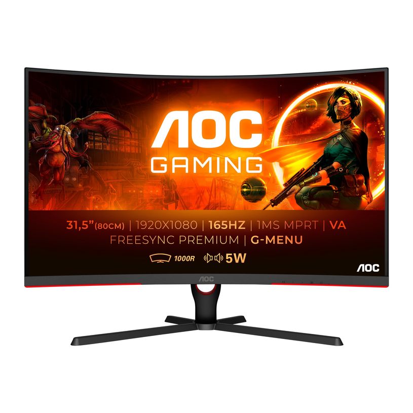 4038986147217-AOC Gaming C32G3AE/BK - écran LED 32" - incurvé - Full HD (1080p) -P_405138925_2-1