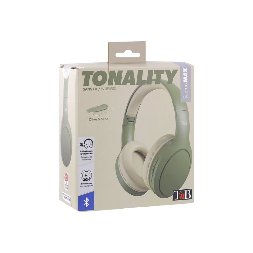 3303170108413-T'nB TONALITY - Casque sans fil avec micro - olive, sable-P_405139220_12-10
