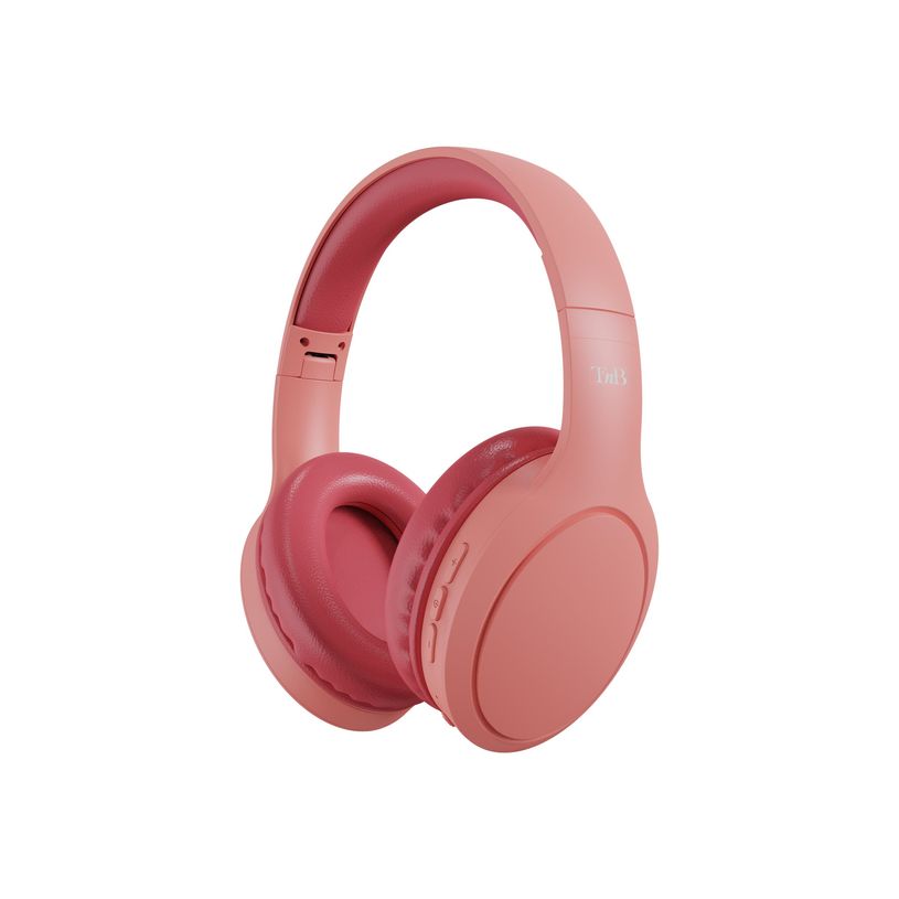 3303170108420-T'nB TONALITY - Casque sans fil avec micro - framboise, terre cuite-P_405139221_1-0