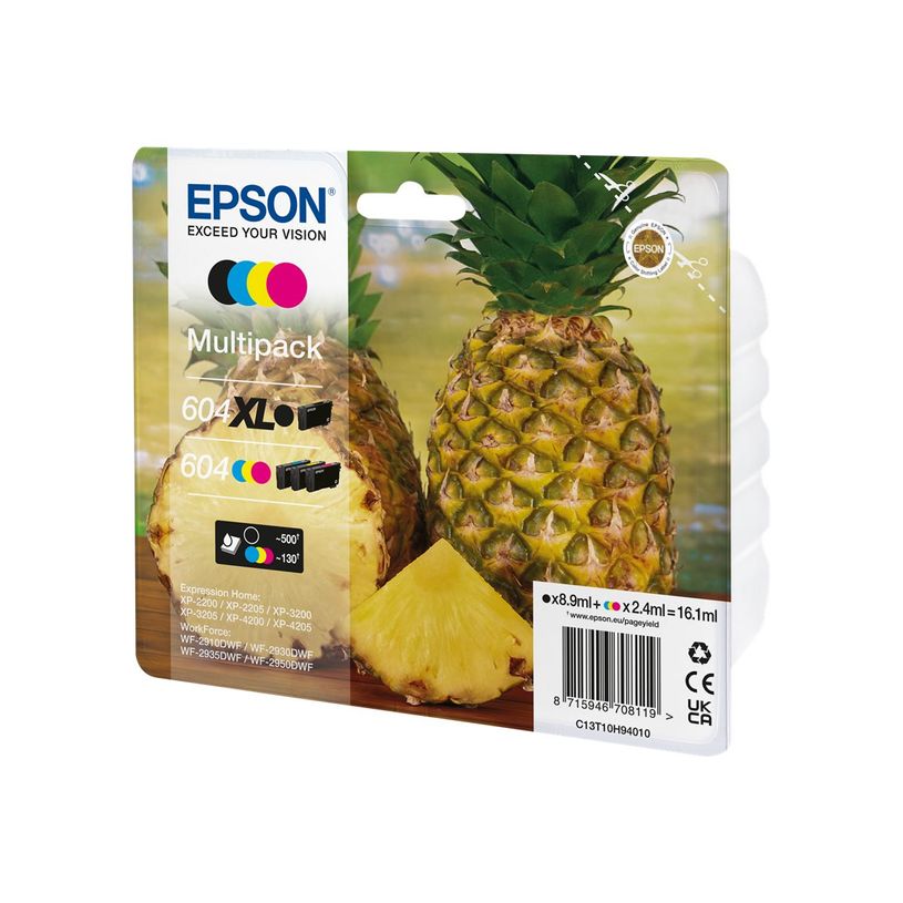 8715946708119-Epson 604XL/stand Ananas - pack de 4 - noir XL, jaune, cyan, magenta - cartouche d'encre o-P_405139301_1-0