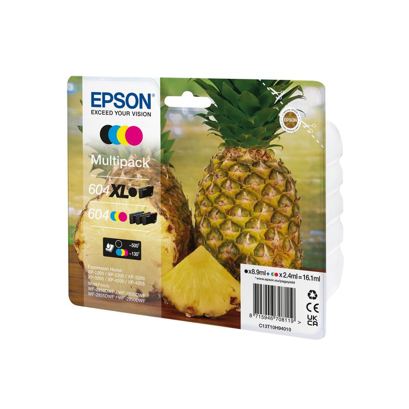 8715946708119-Epson 604XL/stand Ananas - pack de 4 - noir XL, jaune, cyan, magenta - cartouche d'encre o-P_405139301_4-7