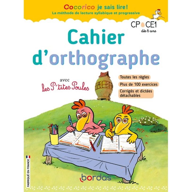 9782047400395-Cocorico je sais lire ! - Cahier d'orthographe avec les P'tites Poules-P_405139717_1-0