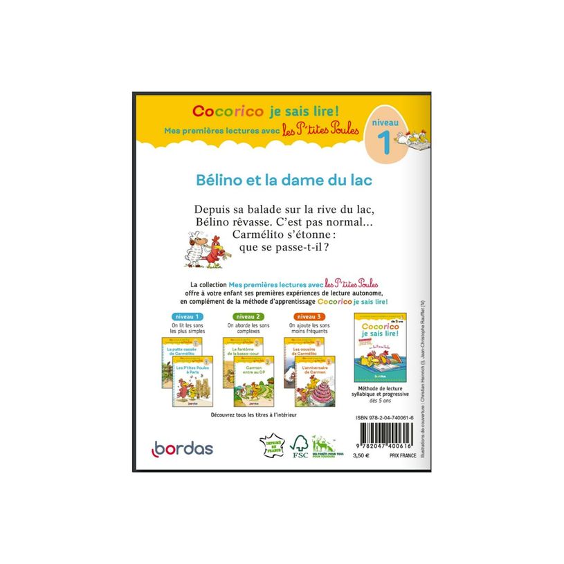 9782047400616-Cocorico Je sais lire ! premières lectures avec les P'tites Poules - Bélino et la dame d-P_405139720_4-1