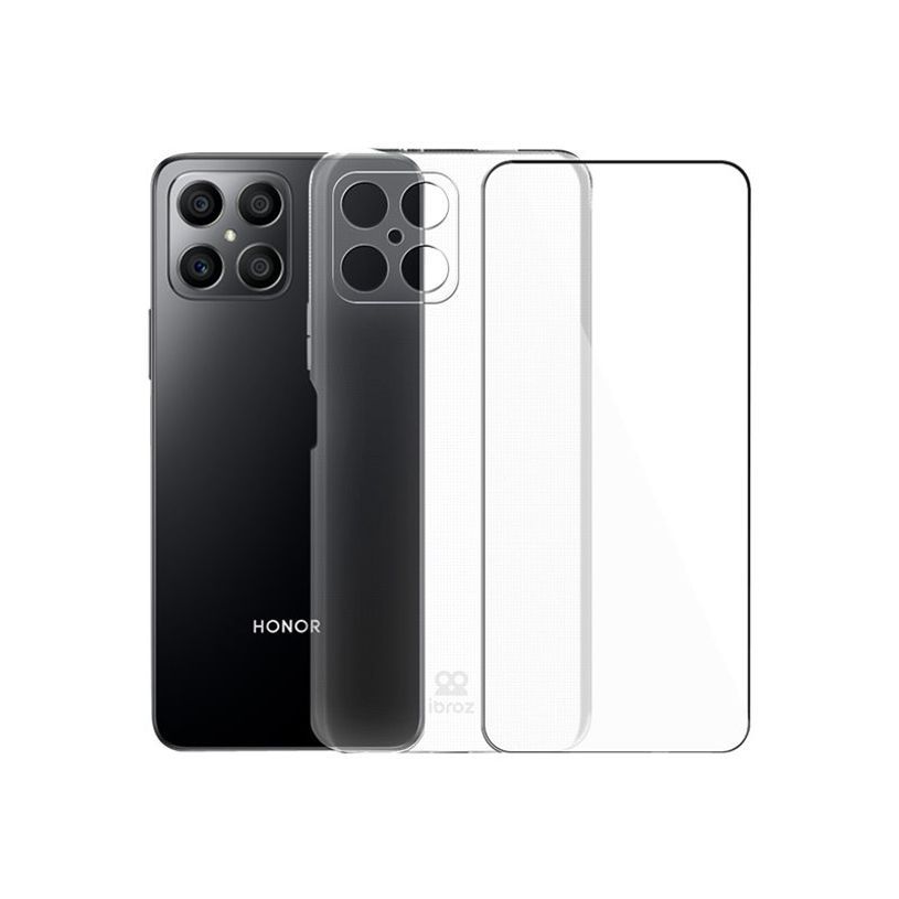 3700539529078-iBroz - coque de protection + verre trempé pour Honor X8 - transparent-P_405140008_1-0