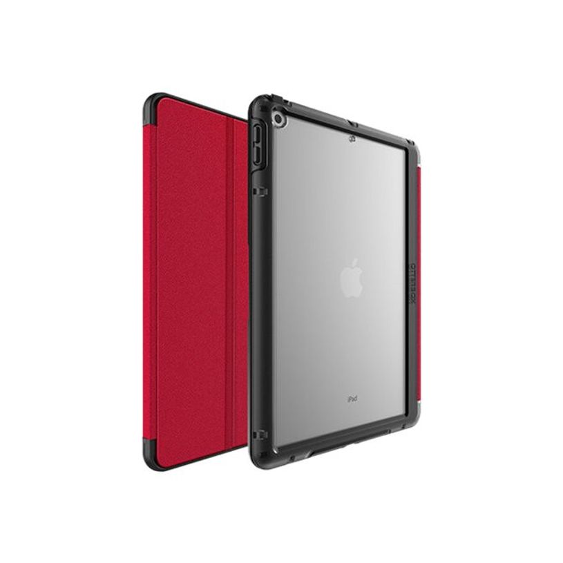 0840104299210-OtterBox Symmetry Series Folio - Porte folio pour iPad (7e gen, 8e gen, 9e gen) - rouge-P_405140071_4-3