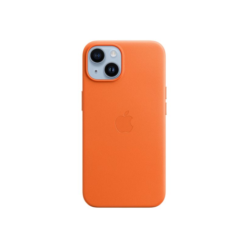 0194253345367-Apple - coque de protection en cuir avec MagSafe pour iPhone 14 - orange-P_405140100_1-0