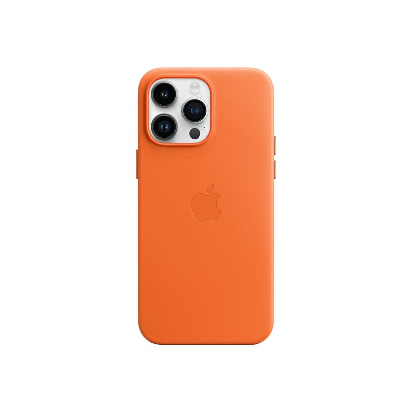 0194253345817-Apple - coque de protection en cuir avec MagSafe pour iPhone 14 Pro Max - orange-P_405140127_1-0
