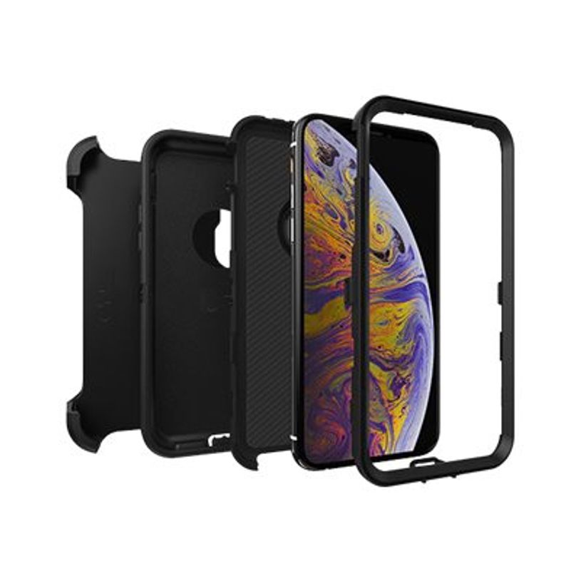 0660543468677-OtterBox Defender Series Filmless - coque de protection pour iPhone X, XS - noir-P_405140210_6-5