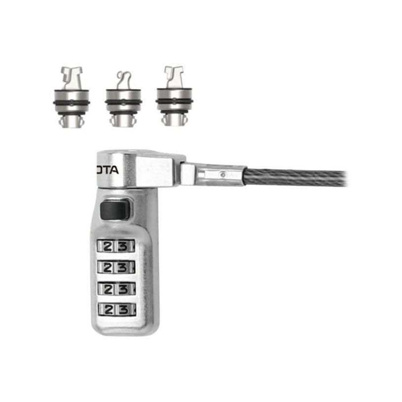 7640158668900-DICOTA Security Combination Lock Exchangeable T/N/W Head - câble de sécurité - 2m - noi-P_405140489_3-2