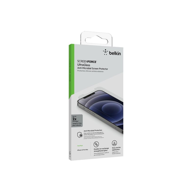 0745883812295-Belkin UltraGlass - protection d'écran - verre trempé pour iPhone 12 Pro Max-P_405140542_2-9
