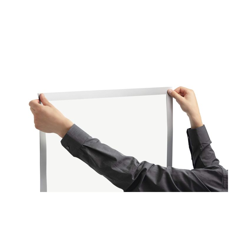 4005546732435-Durable Duraframe - Cadre d'affichage double face adhésif repositionnable - A1 - argent-P_405140852_3-6