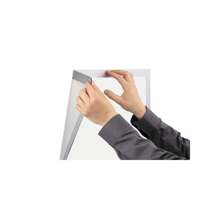 4005546732435-Durable Duraframe - Cadre d'affichage double face adhésif repositionnable - A1 - argent-P_405140852_5-8