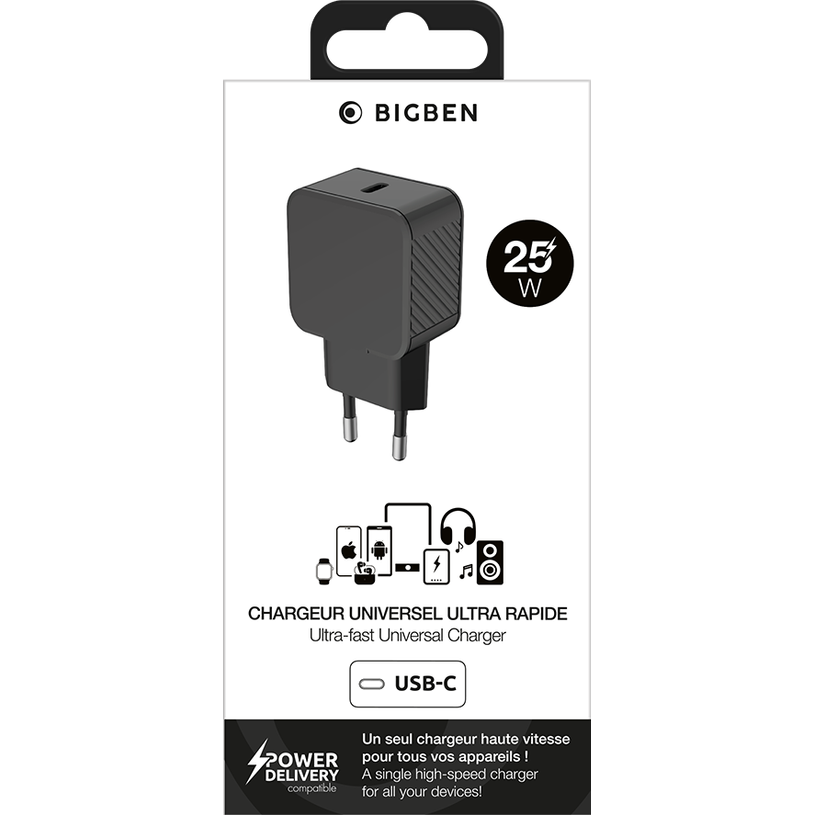 3571211492405-BIGBEN - Chargeur secteur - 25W - USB C--2