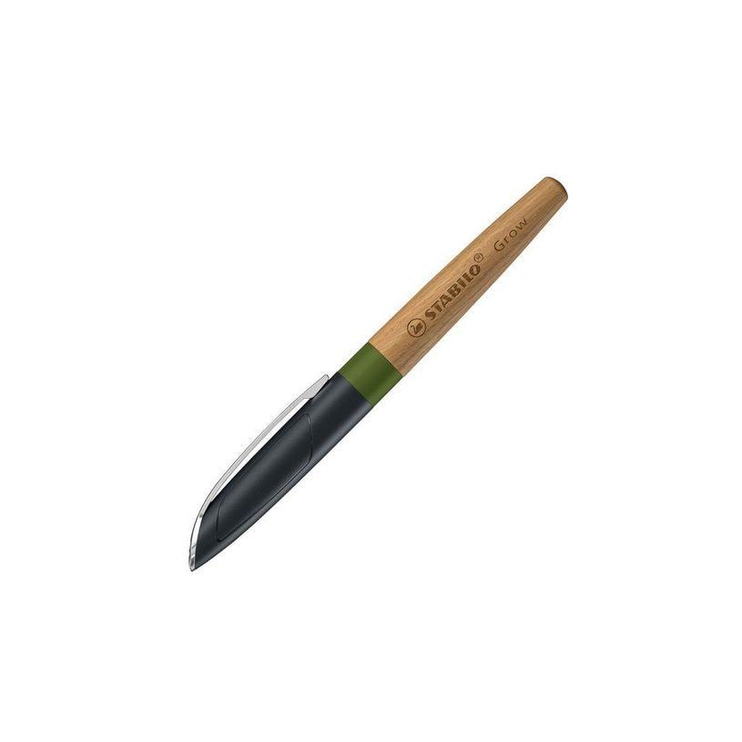 4006381590846-STABILO Grow - Stylo plume bleu - vert mousse/bois de chêne-P_405141146_1-0