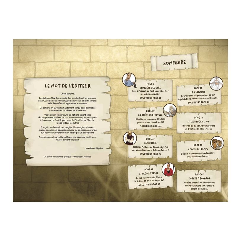 9782809675030-Cahier de vacances 2025 Fort Boyard - Les Incollables - 6e-5e - livre d'exercices-P_405141446_4-5