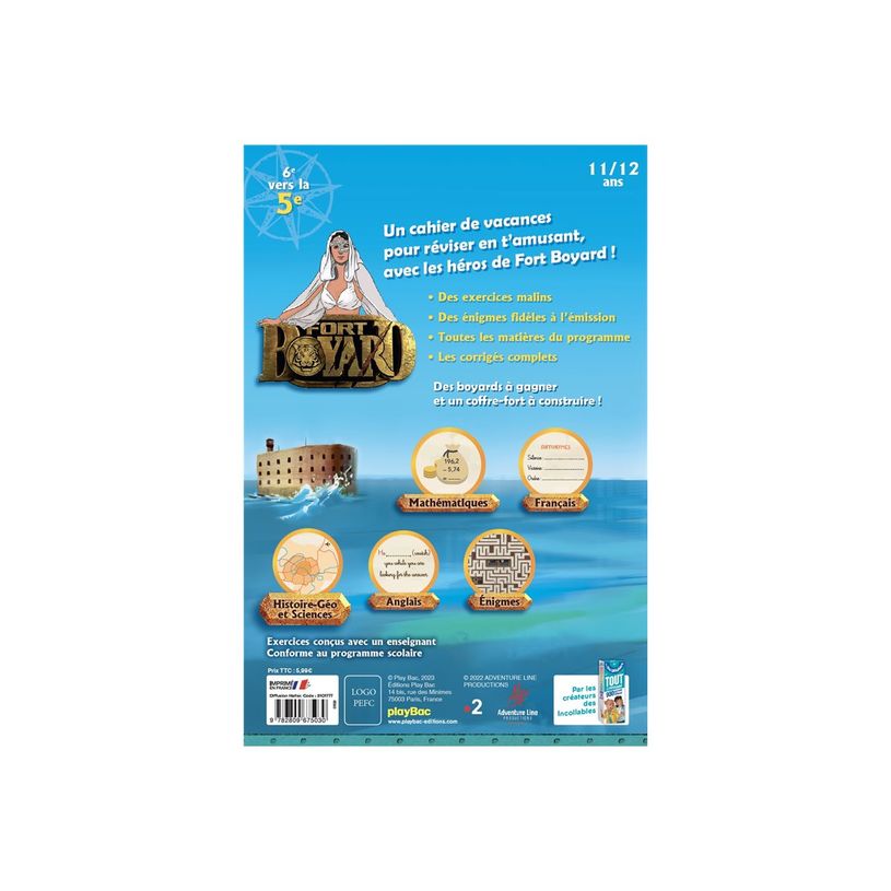 9782809675030-Cahier de vacances 2025 Fort Boyard - Les Incollables - 6e-5e - livre d'exercices-P_405141446_7-1