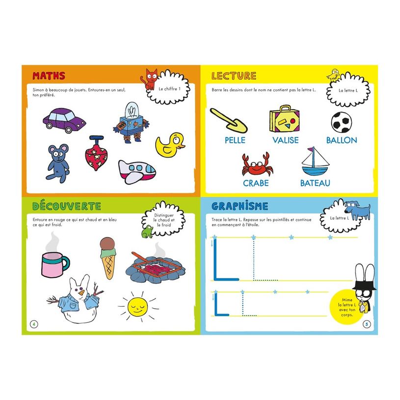 9782809666014-Cahier de vacances Simon - Les incollables - Petite Section à Moyenne Section - 3/4 ans-P_405141452_3-5