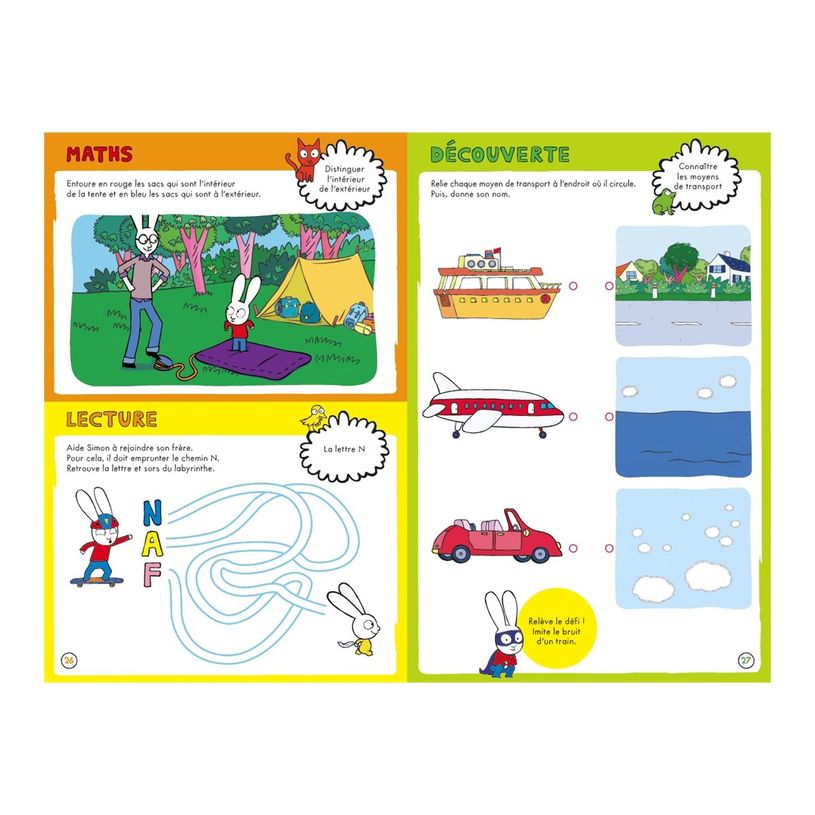 9782809666014-Cahier de vacances Simon - Les incollables - Petite Section à Moyenne Section - 3/4 ans-P_405141452_7-2
