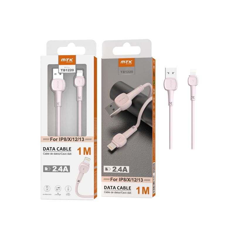 8435606750462-M.TK TB1220 - câble Lightning vers USB-A - 1 m - rose-P_405141602_3-0