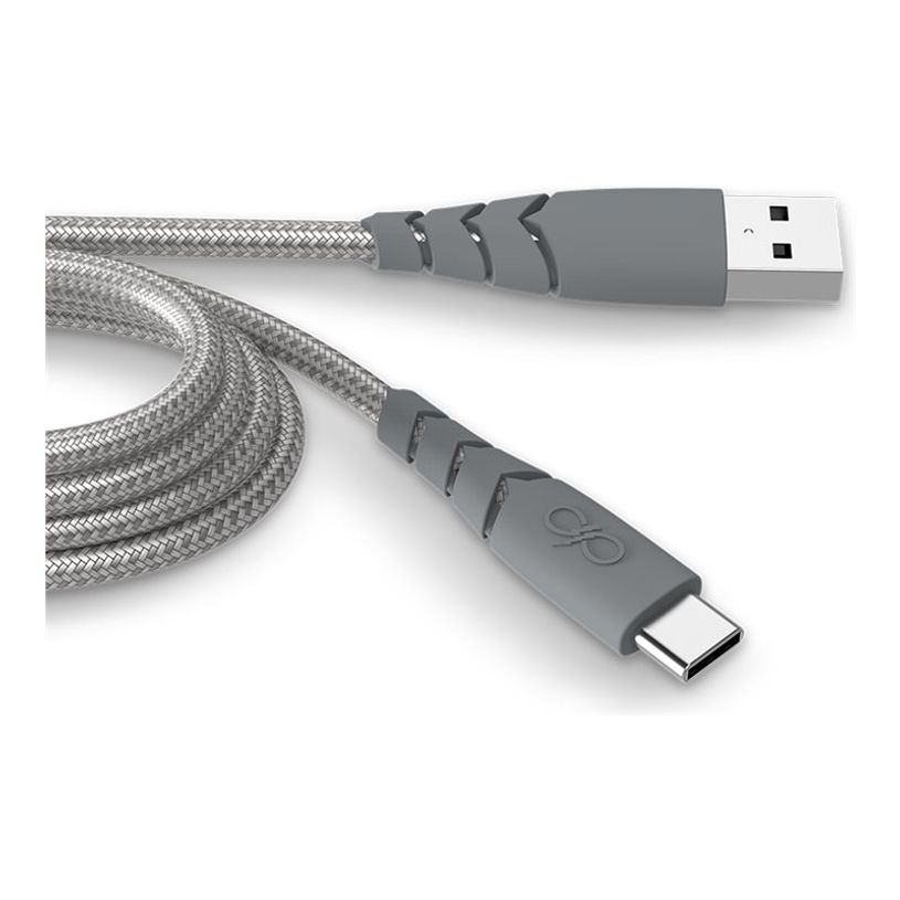 3571211489979-Force Power - Câble Ultra-renforcé - USB A/USB C - 2 m - 3A - Gris - Garanti à vie-P_405141698_2-0