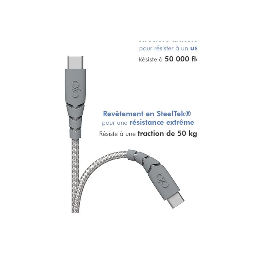 3571211490364-Force Power - chargeur secteur pour smartphone + câble USB A/USB C - gris-P_405141706_3-2