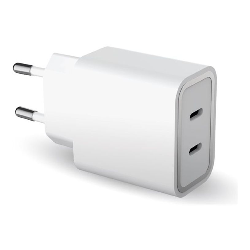 3571211498025-Force Power Lite - chargeur secteur pour smartphone - 45W (20+25W) - Power Delivery - Blan-P_405141720_2-0