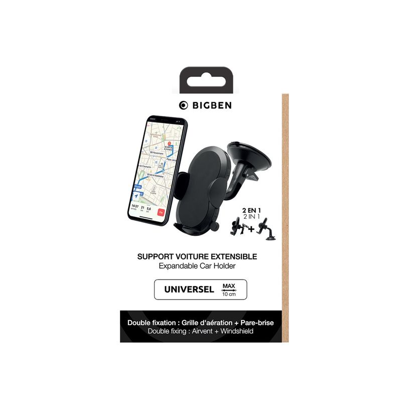 3571211492498-BigBen CONNECTED - support de voiture pour smartphone avec fixation à ventouse -P_405141721_1-1