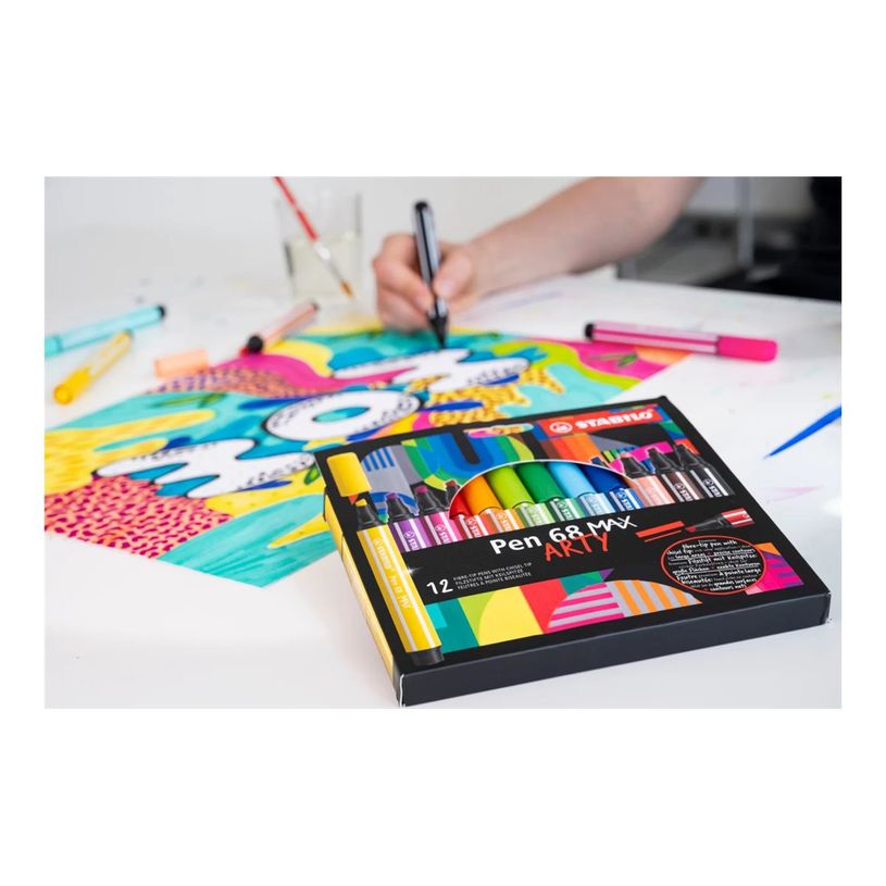 4006381590037-STABILO Arty Pen 68 MAX - 24 Feutres - couleurs assorties-P_405141779_6-5