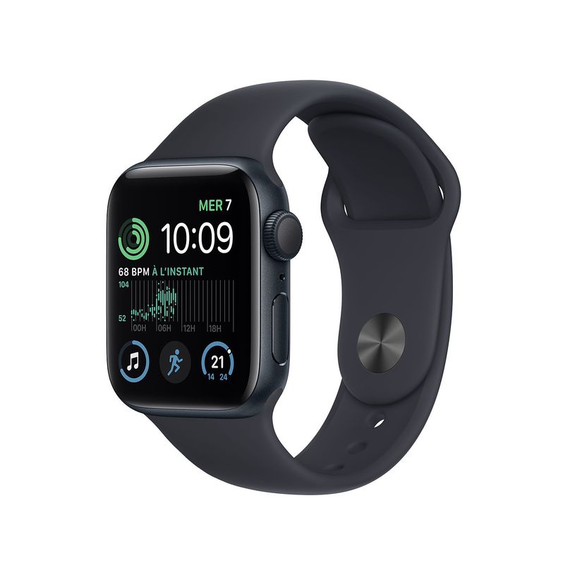 0194253415138-Apple Watch SE (GPS) 2e génération - aluminium minuit - montre intelligente avec bande s-P_405141827_1-0