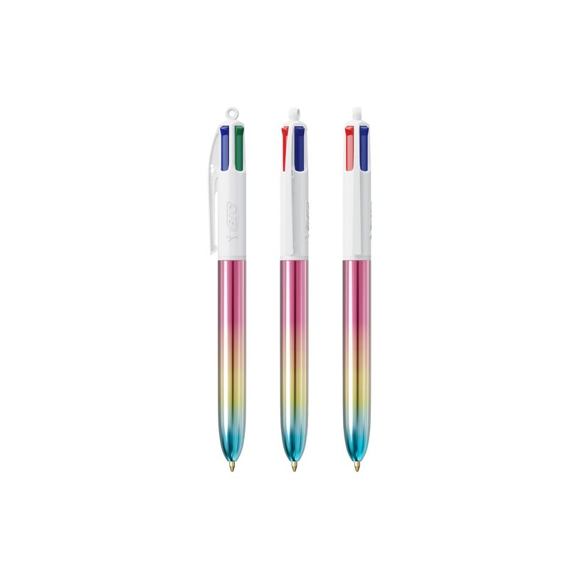 3086123713888-BIC 4 Couleurs Shine Gradient - Stylo à bille 4 couleurs - rose irisé-P_405142028_3-2